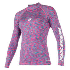 Manica Lunga Da Donna Magic Cube Marine Rashvest - Melee Rosa Blu Manica Lunga Da Donna Magic Cube Marine Rashvest - Melee Rosa Blu
