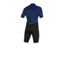Muta Mystic Brand 3 / 2Mm Shorty Con Cerniera Piatta Con Cerniera Posteriore - Blu Scuro