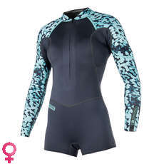 Mystic Womens Diva 3 / 2Mm Longarm Front-Zip Shorty - Grigio Mystic Womens Diva 3 / 2Mm Longarm Front-Zip Shorty - Grigio