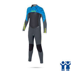 Mystic Stella 3/2 Millimetri Backzip Junior Muta - Blue Zebra Mystic Stella 3/2 Millimetri Backzip Junior Muta - Blue Zebra