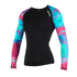 Mystic Womens Abbagliato Longarm Shorty Rash Vest - Aurora