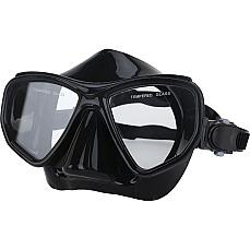 Maschera Da Sub/Snorkeling Ocean Blue Avance-Pro - Doppia Lente - Nera