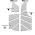 Ronix One Impact Wakeboard Gilet - Digital Azure Blue R23V-Imp-One