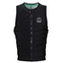 Mystic Check Out Wake Boarding Giubbotto Antiurto Con Zip Frontale - Nero 220147