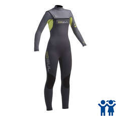 Gul Junior Risposta 5/3 Millimetri Cz Punto Invisibile Muta - Gunmetal / Lime Gul Junior Risposta 5/3 Millimetri Cz Punto Invisibile Muta - Gunmetal / Lime
