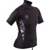 Gilet / Guardia Rash A Manica Corta Swami Da Donna Gul - Nero / Floreale - Rg0330-B7