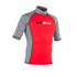 Manica Corta Gul Xola Mens Rash Vest / Guardia - Rosso / Grigio Profondo