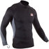 Gul Xola Manica Lunga Rashvest - Nero / Grigio - Rg0339-B7