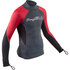 Gilet / Guardia Rash Manica Lunga Gul Junior - Uva / Rosso- Rg0344-B7