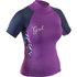 Gul Junior Girls Rashvest Manica Corta - Viola / Tie-Dye - Rg0345-B7