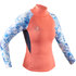 Gilet / Guardia Rash A Manica Lunga Per Bambina Gul Junior - Corallo / Grigio - Rg0346-B7