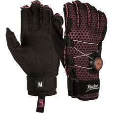 Radar Lyric A Boa Inside Out Waterski Glove - Nero / Rosa Ariaprene