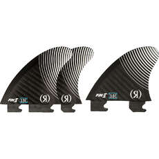 Pinne Da Wakesurf Ronix - Pinne Fin-S - Floating Blueprint - Confezione Da 3