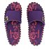 Infradito Da Donna Gumbies Slide Canvas - Purple Hibiscus