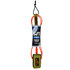 Sola 5Ft 6Inch X 5Mm Competition Surfboard Leash - Orange / Khaki
