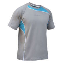 Gul Codice Zero Manica Corta T Shirt - Grigio / Aqua Gul Codice Zero Manica Corta T Shirt - Grigio / Aqua