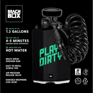 The Beachbox Shower Tank - Gioca Sporco | Nero