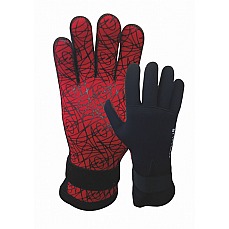 Guanti Muta Typhoon Diver 3Mm - Nero / Rosso - 310100