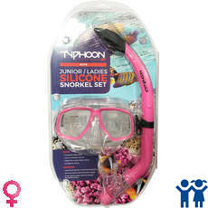 Typhoon Pro Maschera E Snorkel Set - Teenager / Donna - Rosa Typhoon Pro Maschera E Snorkel Set - Teenager / Donna - Rosa