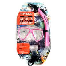 Typhoon Pro Maschera E Snorkel Set - Adulti - Rosa Typhoon Pro Maschera E Snorkel Set - Adulti - Rosa