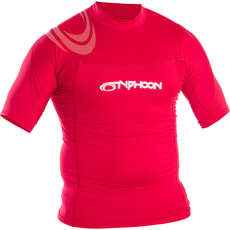 Maglietta Rash Manica Corta Typhoon - Rosso Intenso 430022 Maglietta Rash Manica Corta Typhoon - Rosso Intenso 430022