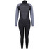 Typhoon Womens Swarm3 3 / 2Mm Backzip Muta - Nero / Grafite 250984