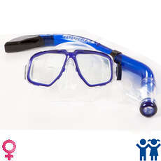 Typhoon Pro Maschera E Snorkel Set - Teenager / Donna - Blu Typhoon Pro Maschera E Snorkel Set - Teenager / Donna - Blu