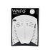 Wmfg Kiteboard Traction Pad - Pad Classico Six Pack - Bianco / Nero