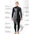 Muta Gul Flexor Yulex 5/4Mm Bs Con Cerniera Posteriore Da Donna - Nero / Tye Bird Fx1224