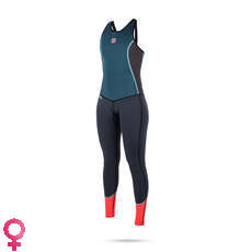 Womens Mystic Diva 3/2 Millimetri Long John Muta - Teal Womens Mystic Diva 3/2 Millimetri Long John Muta - Teal