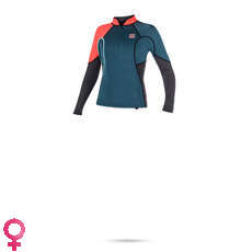 Mystic Donna Diva 2 Millimetri Zip Frontale Neo Muta Top - Teal