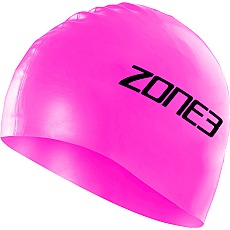 Cuffia Da Nuoto In Silicone Zone3 - Rosa Ad Alta Visibilità