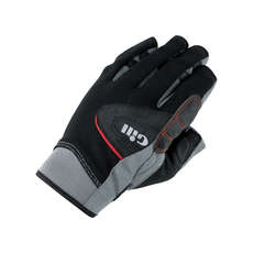 Gill Campionato Breve Finger Gloves Vela - Nero / Grigio Gill Campionato Breve Finger Gloves Vela - Nero / Grigio