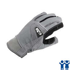 Gill Junior Deckhand Short Finger Sailing Gloves - Grigio Gill Junior Deckhand Short Finger Sailing Gloves - Grigio