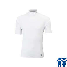 Gill Junior Short Sleeve Uv Rash Vest - Bianco Gill Junior Short Sleeve Uv Rash Vest - Bianco