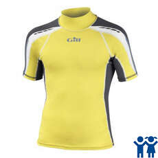 Manica Corta Gill Junior Sport Uv Rash Vest - Bright Lime / Ash Manica Corta Gill Junior Sport Uv Rash Vest - Bright Lime / Ash