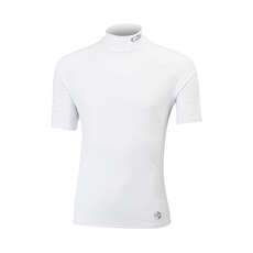 Gill Mens Manica Corta Uv Rash Vest - Bianco