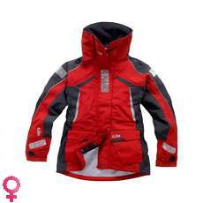 Gill Os1 Vela Womens Jacket - Red / Graphite Gill Os1 Vela Womens Jacket - Red / Graphite