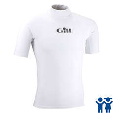 Gill Junior Uv Maniche Corte Rash Vest - Bianco Gill Junior Uv Maniche Corte Rash Vest - Bianco