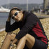 Gill Donna Griglia Microfleece Zip Neck - Grafite