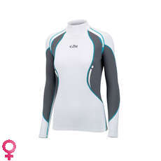 Manica Lunga Gill Donna Sport Uv Rash Vest - Bianco / Frassino Manica Lunga Gill Donna Sport Uv Rash Vest - Bianco / Frassino