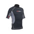 Gul Evotherm Flatlock Short Sleeve Rash Guard - Nero / Grigio