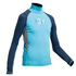 Gul Junior Flatlock Maniche Lunghe Rashguard - Turchese / Navy