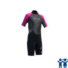 Gul Junior G-Force 3 Millimetri Piatte T2 Shorty Neoprene - Nero / Rosa Gul Junior G-Force 3 Millimetri Piatte T2 Shorty Neoprene - Nero / Rosa