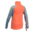 Gul Junior Girls Manica Lunga Rashvest - Coral / Lines