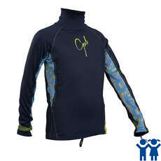 Gul Junior Girls Manica Lunga Rashvest - Navy / Lines Gul Junior Girls Manica Lunga Rashvest - Navy / Lines