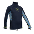 Gul Junior Girls Manica Lunga Rashvest - Navy / Lines