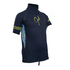 Gul Junior Girls Manica Corta Rashvest - Navy / Lines