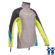 Gul Junior Manica Lunga Rashvest - Marl / Lime Gul Junior Manica Lunga Rashvest - Marl / Lime