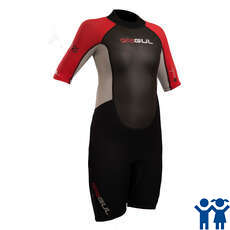 Gul Junior Response 3 / 2Mm Shorty Wetsuit - Nero / Rosso Gul Junior Response 3 / 2Mm Shorty Wetsuit - Nero / Rosso
